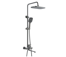 Душевая система Raffine F3685T, оружейная сталь
