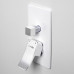 Смеситель для ванны и душа WasserKRAFT Aller 1060 WHITE 10641W белый матовый/хром 
