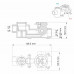 Смеситель для ванны и душа WasserKRAFT Aller 1060 WHITE 10641W белый матовый/хром 