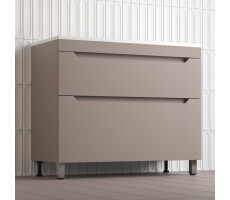 Тумба напольная Style Line Остин под раковину Фортуна 100 2 ящ тауп темный эмаль PLUS ЛС-00002402-2 