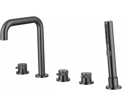 Смеситель на борт ванны Allen Brau Priority 5.31007-MG (с внутренней частью) графит браш 