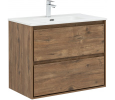 Тумба с раковиной Aquanet Милан 80 цв. дуб рустикальный 00340164 Тумба с раковиной Aquanet Милан 80 цв. дуб рустикальный 00340164