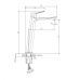 Смеситель для раковины высокий DQ Leipzig хром DA1762001 