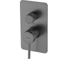 Смеситель для ванны Allen Brau Priority 5.31A11-MG (с внутренней частью) графит браш 