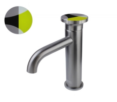 Смеситель для раковины ОМГ! 9009GM-Y графит желтый Bronze de Luxe 