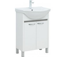 Тумба с раковиной Aquanet Донна 60 цв.белый глянец (Shenxin) 00308382 Тумба с раковиной Aquanet Донна 60 цв.белый глянец (Shenxin) 00308382