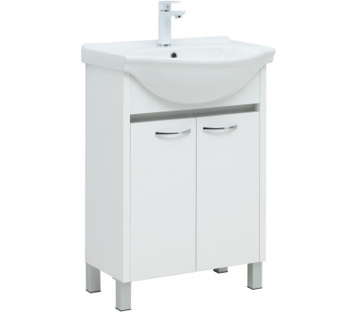 Тумба с раковиной Aquanet Донна 60 цв.белый глянец (Shenxin) 00308382 Тумба с раковиной Aquanet Донна 60 цв.белый глянец (Shenxin) 00308382