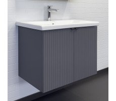 Подвесная тумба-умывальник Comforty Лима-70П антрацит с раковиной Como 70 Подвесная тумба-умывальник Comforty Лима-70П антрацит с раковиной Como 70