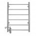Полотенцесушитель элктрический Domoterm Аврора DMT 109-6 50x71 EK L Хром Полотенцесушитель элктрический Domoterm Аврора DMT 109-6 50x71 EK L Хром