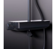 Душевая система c термостатом Damixa Scandinavian Pure 936760300 Черный 