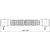 Гибкое соединение Alcadrain 40×40 A710 