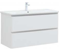 Тумба с раковиной Aquanet Эмбер 105 2 ящ. цв.белый матовый (раковина Urban) 00332498 Тумба с раковиной Aquanet Эмбер 105 2 ящ. цв.белый матовый (раковина Urban) 00332498