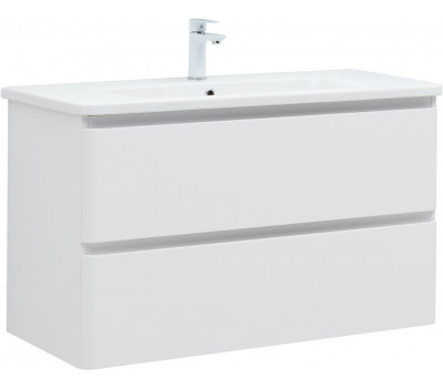 Тумба с раковиной Aquanet Эмбер 105 2 ящ. цв.белый матовый (раковина Urban) 00332498 Тумба с раковиной Aquanet Эмбер 105 2 ящ. цв.белый матовый (раковина Urban) 00332498