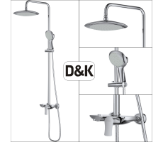 Душевая система DK Rhein Reisling DA1273701B03 хром 