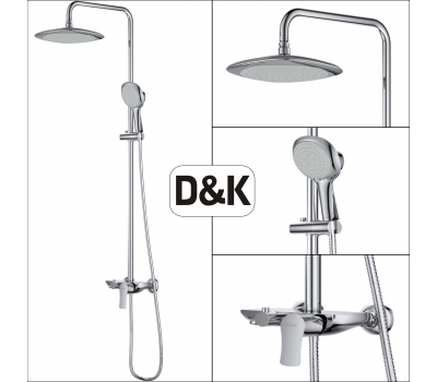 Душевая система DK Rhein Reisling DA1273701B03 хром 
