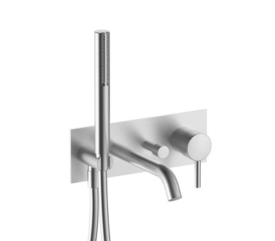 Смеситель для ванны Fantini Nostromo 50 93 E321B Нержавейка Смеситель для ванны Fantini Nostromo 50 93 E321B Нержавейка