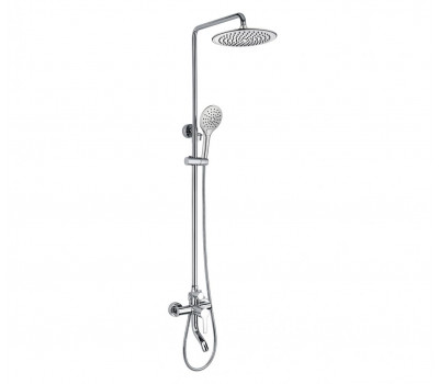 Душевая колонна со смесителем для ванны Bravat F6334368CP-A-RUS Хром 