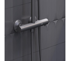 Душевая система с термостатом Damixa Jupiter 977800300 Черный 