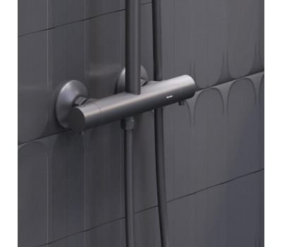 Душевая система с термостатом Damixa Jupiter 977800300 Черный 
