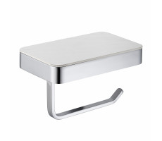 Бумагодержатель с полкой для телефона ABBER Westen AA1730 хром 
