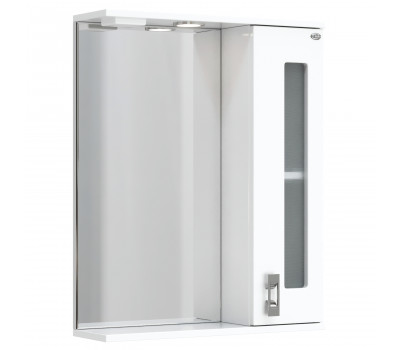 Шкаф-зеркало Onika Кристалл 58 белый, правый, с подсветкой 205818 Шкаф-зеркало Onika Кристалл 58 белый, правый, с подсветкой 205818