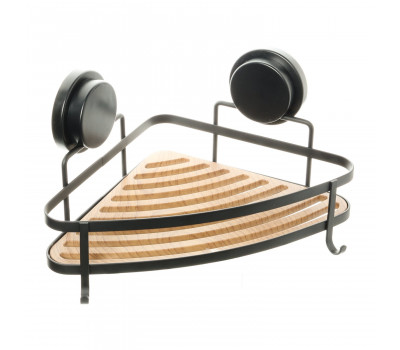 Полка Fixsen угловая одноэтажная черная  Magic FX-920B-1 