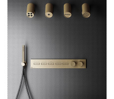 Термостат смеситель для душа GESSI Hi-Fi 63018#726 Бронза Термостат смеситель для душа GESSI Hi-Fi 63018#726 Бронза