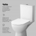 Унитаз-компакт FlashClean с сиденьем микролифт AM.PM Sunny C85C8600SC Белый 
