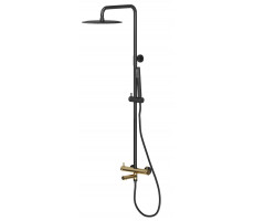 Душевая стойка Allen Brau Priority 5.31A10-31GB черный/золото 