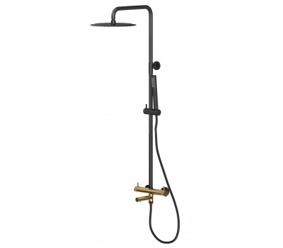Душевая стойка Allen Brau Priority 5.31A10-31GB черный/золото 