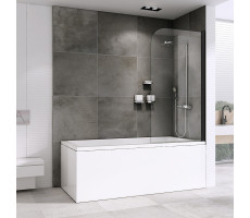 Шторка на ванну ABBER Ewiges Wasser AG52100B черный матовый 
