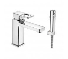 Смеситель для раковины с гигиеническим душем Shevanik S8271, хром