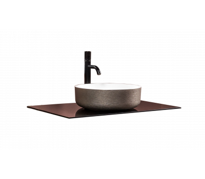 Столешница стекло Armadi Art 80см прямая BLACK 853-080-B 