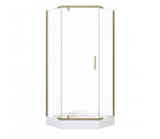 Душевое ограждение Дека-Голд, 100х100, пятиугольник, низкий поддон Triton Щ0000073924 