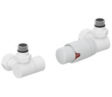 Терморегулятор Сунержа 3D автоматический G 1/2" НР х G 3/4" НГ набор правый цвет-белый матовый 30-1422-0001 