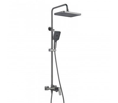 Душевая система Shevanik S4436T, оружейная сталь