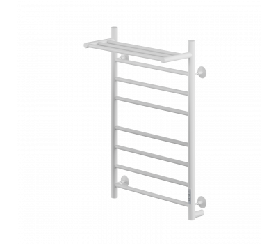 Полотенцесушитель электрический Ника WAY-2 80/40 с полкой RAL9016 белый матовый правый тэн