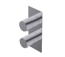 Смеситель встраиваемый термостатический на 2-3 источника Ritmonio Diametro35 PR47HG101IX Нержавейка 