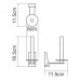 Держатель туалетной бумаги WasserKRAFT Lopau K-6000 6097 Хром 