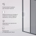Дверь душевая в нишу AM.PM Gem W90G-100-1-195BG Стекла прозрачное, тонированное; профиль черный 