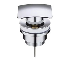 Донный клапан AZARIO для раковины, квадрат, CLIC-CLAC, G 1 1/4, латунь, хром AZ-106-CHR Донный клапан AZARIO для раковины, квадрат, CLIC-CLAC, G 1 1/4, латунь, хром AZ-106-CHR