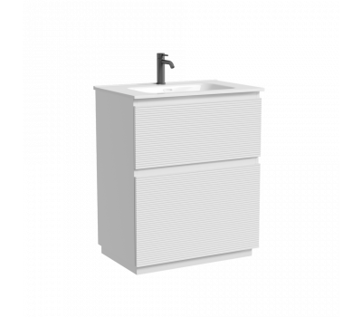 Тумба напольная SANCOS Folk Floor, 690х445х850, c двумя ящиками оснащенными доводчиками, Bianco, арт.FL70FW 