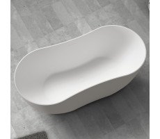 Ванна из искусственного камня ABBER Stein AS9604 белая матовая 