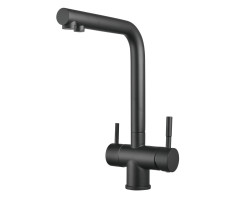 Смеситель для кухни с подключением фильтра Shevanik S468H, черный