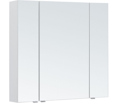 Зеркальный шкаф Aquanet Алвита new 90 белый матовый 
