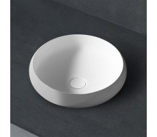 Раковина накладная ABBER Stein AS2613 белая матовая 