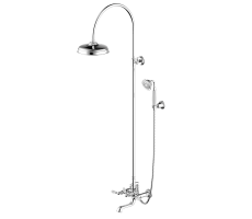 Душевая колонна со смесителем для ванны Bravat Art F65193CP-A2-RUS хром 