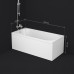 Ванна акриловая 150х70 см AM.PM X-Joy W94A-150-070W-A1 Белый 