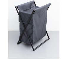 Корзина для белья Allen Brau Priority черный/серый 