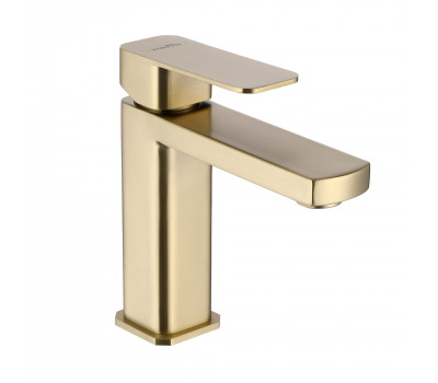 Смеситель для раковины TOKITO AOMORI брашированное золото (TOK-AOM-1011BG) Смеситель для раковины TOKITO AOMORI брашированное золото (TOK-AOM-1011BG)